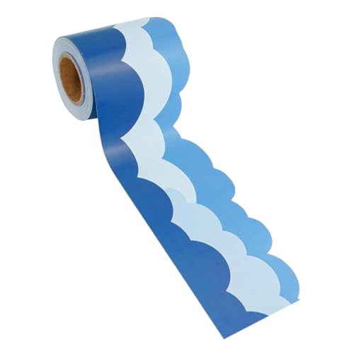 HOMSFOU 1 Rolle Wolkenrandaufkleber Wandtattoos Pinnwanddekorationen für das Klassenzimmer party zubehör Aufkleber für den Rand des Klassenzimmers Cloud-Pinnwand-Grenze Tafelränder Blue HOMSFOU 1 Rolle Wolkenrandaufkleber Wandtattoos Pinnwanddekorationen für das Klassenzimmer party zubehör Aufkleber für den Rand des Klassenzimmers Cloud-Pinnwand-Grenze Tafelränder Blue von HOMSFOU