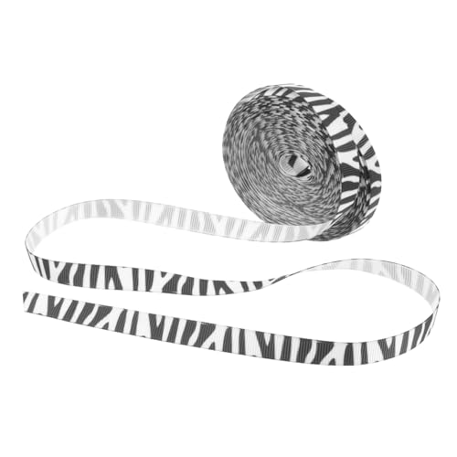 HOMSFOU 1 Rolle Zebra Muster Geschenkband Breit Vielseitig Einsetzbar für DIY Haaraccessoires und Bastelprojekte Strapazierfähiges und Knitterfreies Material für Festliche Anlässe HOMSFOU 1 Rolle Zebra Muster Geschenkband Breit Vielseitig Einsetzbar für DIY Haaraccessoires und Bastelprojekte Strapazierfähiges und Knitterfreies Material für Festliche Anlässe von HOMSFOU