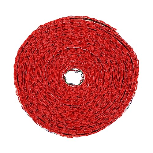 HOMSFOU 1 Rolle blumenbesticktes Gurtband Stoffblumen Stoffband Blumen- Bänder für Handwerk Blumenband Spitzenbänder zum Basteln Blumenspitzenstoff Spitzenbesatz mit Blumenstickerei rot von HOMSFOU