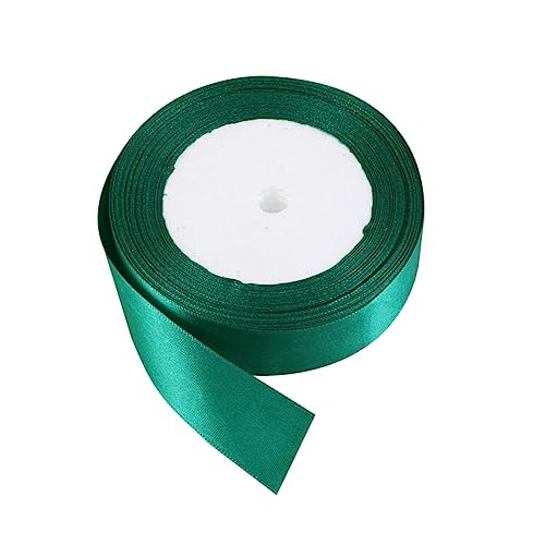 HOMSFOU 1 Rolle flaches Satinband Geschenkband Dekoration Hochzeit Stoff Chiffon Braut- Seidenbänder dekoratives Satinband Satinbänder Satin handgefertigte Bänder Zierband Grün von HOMSFOU