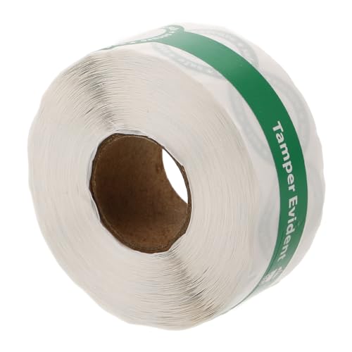 HOMSFOU 1 Rolle siegel aufkleber Nachtisch Etikett runden farbig Hochzeit Manipulationssiegel Bäckerei Aufkleber Siegelaufkleber für Backwaren Aufkleber für Originalitätssiegel PVC Grün von HOMSFOU