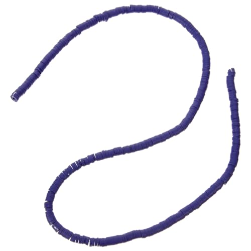 HOMSFOU 1 Saite Buntes weicher Keramikabstandshalter Armbandperle aus Ton Anhänger aus Tonperlen Perlen zur Schmuckherstellung Handwerk Schmuckzubehör Perlen für Schmuck Polymer-Ton Blau von HOMSFOU