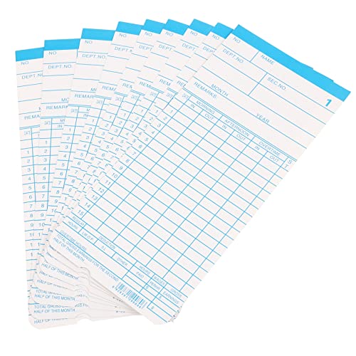 HOMSFOU 1 Satz Anwesenheitspapier Karten täglich Anwesenheitskarten Zeitkarten wöchentlich Bürobesuch Zeitkarten für Mitarbeiter Stechkarten für Stechuhren Zeitkarten aus Papier HOMSFOU 1 Satz Anwesenheitspapier Karten täglich Anwesenheitskarten Zeitkarten wöchentlich Bürobesuch Zeitkarten für Mitarbeiter Stechkarten für Stechuhren Zeitkarten aus Papier von HOMSFOU