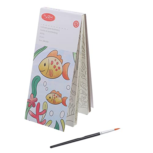 HOMSFOU 1 Satz Aquarell-Notizblock Taschenaquarell Taschen-Aquarellbuch Malerei Malbuch für kindermalbuch maltisch für Buch Wasserfarben Papier zum Malen von Kindern Pigment von HOMSFOU