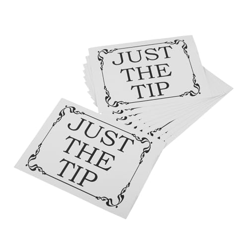 HOMSFOU 1 Satz Aufkleber Für Restaurants Aufkleber Ästhetisch Etiketten Klebrig Selbstklebende Spitzenaufkleber Etikett Für Restaurant Restaurant-tippaufkleber Pvc 10 Stück von HOMSFOU