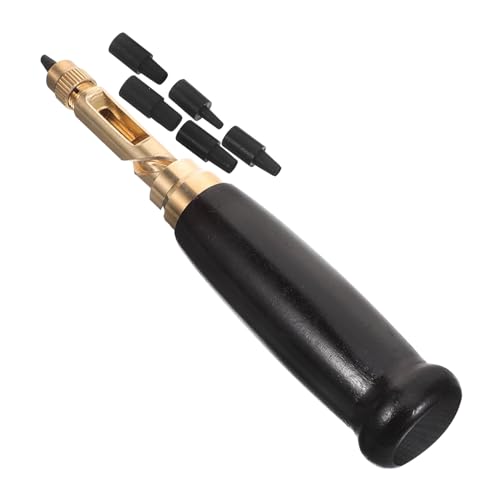 HOMSFOU 1 Satz Automatischem Leder Lochstanzer für Gürtel Teiliges mit Wechselbaren Köpfen Langlebig und Leicht zu Bedienen für Lederverarbeitung und Diy Projekte von HOMSFOU
