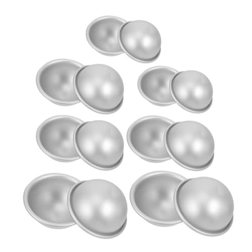 HOMSFOU 1 Satz Backform Salz Schimmel Form in Kugelform Form Zur Herstellung Von Seifenkugeln Zubehör Für Die Herstellung Von Badekugeln Aluminiumlegierung Silver 16 Stück HOMSFOU 1 Satz Backform Salz Schimmel Form in Kugelform Form Zur Herstellung Von Seifenkugeln Zubehör Für Die Herstellung Von Badekugeln Aluminiumlegierung Silver 16 Stück von HOMSFOU