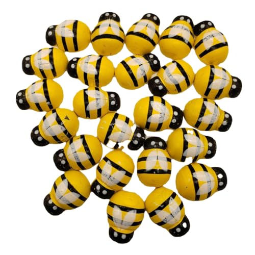 HOMSFOU 1 Satz Biene Für Kranz Mini-bienen-ornamente Handgemachtes Bienenhandwerk Hängend Diy Biene Dekorationen Küchendekoration Küchendeco Holzbiene Kranz Basteln, Bienendekor 24 Stück HOMSFOU 1 Satz Biene Für Kranz Mini-bienen-ornamente Handgemachtes Bienenhandwerk Hängend Diy Biene Dekorationen Küchendekoration Küchendeco Holzbiene Kranz Basteln, Bienendekor 24 Stück von HOMSFOU