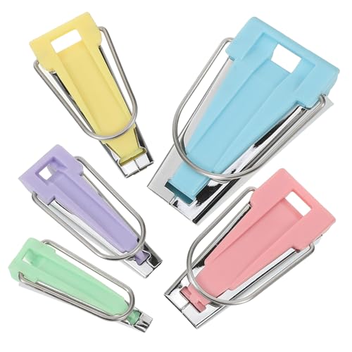 HOMSFOU 1 Satz Bind Bias Tool Quilt Maker Sewing Bias Tape Tool Kit Single Fold Bias Tape DIY Craft Supplies Alloy 5 Stück von HOMSFOU