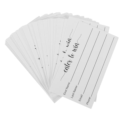 HOMSFOU 1 Satz Blanko Gewinnspielkarten Mehrzweck Abstimmungs Und Raffle Ticket Karten Für Partys Und Wettbewerbe Sammeln Von Teilnehmerinformationen Und Namen 100 Stück von HOMSFOU