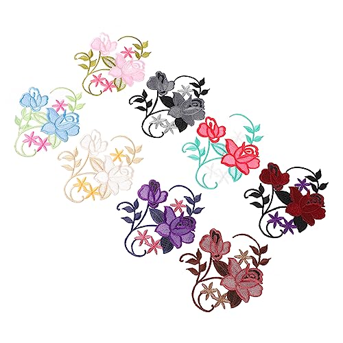 HOMSFOU 1 Satz Blumen Stickerei Stoff Aufkleber Patch Nähen Flecken Bestickt Für Party Applikationen Dekoration Hochzeit Blumen- Drinnen Stickkleber Stoffzubehör 8 Stück HOMSFOU 1 Satz Blumen Stickerei Stoff Aufkleber Patch Nähen Flecken Bestickt Für Party Applikationen Dekoration Hochzeit Blumen- Drinnen Stickkleber Stoffzubehör 8 Stück von HOMSFOU