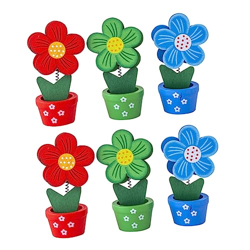HOMSFOU 1 Satz Blumen Topf Memo Clips Niedliche Notizen Halter Für Zuhause Und Büro Fotohalter Zettelhalter Zufällige Farben Für Kreative Dekoration Zufällige Farbe 6 Stück HOMSFOU 1 Satz Blumen Topf Memo Clips Niedliche Notizen Halter Für Zuhause Und Büro Fotohalter Zettelhalter Zufällige Farben Für Kreative Dekoration Zufällige Farbe 6 Stück von HOMSFOU