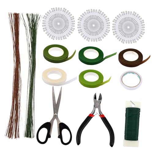 HOMSFOU 1 Satz Blumenkunst Werkzeugset Teiliges DIY Bastelset mit Doppelseitigem Klebeband Draht für Blumenarrangements Geschenkverpackungen und Scrapbooking von HOMSFOU