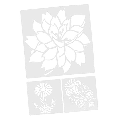 HOMSFOU 1 Satz Blumenmotiv Malvorlagen Wiederverwendbare Schablonen für Möbelmalerei Leichtes Pet Material für Diy Projekte HOMSFOU 1 Satz Blumenmotiv Malvorlagen Wiederverwendbare Schablonen für Möbelmalerei Leichtes Pet Material für Diy Projekte von HOMSFOU