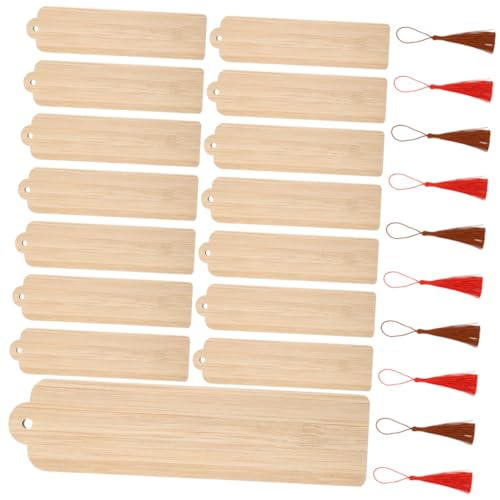 HOMSFOU 1 Satz Bookmarks mit Quasten Teiliges Blanko Bambus Diy Handwerksmaterial für Bastelprojekte für Erwachsene HOMSFOU 1 Satz Bookmarks mit Quasten Teiliges Blanko Bambus Diy Handwerksmaterial für Bastelprojekte für Erwachsene von HOMSFOU