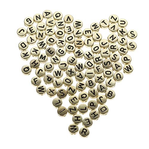 HOMSFOU 1 Satz Buchstabenperlen Acryl Delicate Alphabet Beads Für Diy Armbänder Runde Perlen Vielseitig Einsetzbar Schmuckzubehör 600 Stück HOMSFOU 1 Satz Buchstabenperlen Acryl Delicate Alphabet Beads Für Diy Armbänder Runde Perlen Vielseitig Einsetzbar Schmuckzubehör 600 Stück von HOMSFOU