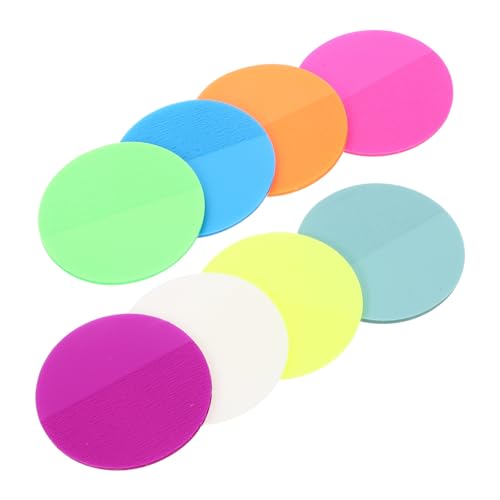 HOMSFOU 1 Satz Büro Farbe Notizblöcke Masse Pads Klebrig Nachfüllung Klebeband Selbstklebend Bunt Runden Selbstklebende Notizen Veranstalter Kreis Papier Colorful 400 Blatt von HOMSFOU