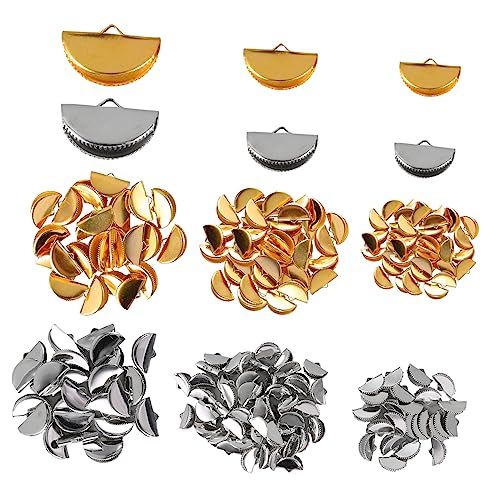 HOMSFOU 1 Satz Crimp Enden Für Schmuckherstellung Kordelenden Verschlüsse Für Armbänder Ohrringe Und Mehr Für Leder Satin Und Ripsband Diy Zubehör 300 Stück HOMSFOU 1 Satz Crimp Enden Für Schmuckherstellung Kordelenden Verschlüsse Für Armbänder Ohrringe Und Mehr Für Leder Satin Und Ripsband Diy Zubehör 300 Stück von HOMSFOU
