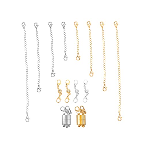 HOMSFOU 1 Satz Cylindrische Magnetverschluss Kette für Diy Schmuck Gold und Silber Einfache Verbindung für Armbänder Glänzende und Tragbar HOMSFOU 1 Satz Cylindrische Magnetverschluss Kette für Diy Schmuck Gold und Silber Einfache Verbindung für Armbänder Glänzende und Tragbar von HOMSFOU