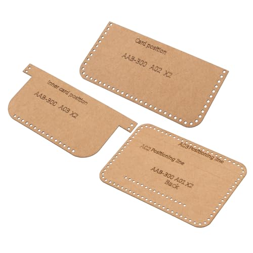 HOMSFOU 1 Satz DIY Brieftasche Vorlage Präzise Schablonen für Handgefertigte Geldbörsen und Kartenhalter Langlebig und Einfach zu Reinigen für Lederhandwerker HOMSFOU 1 Satz DIY Brieftasche Vorlage Präzise Schablonen für Handgefertigte Geldbörsen und Kartenhalter Langlebig und Einfach zu Reinigen für Lederhandwerker von HOMSFOU