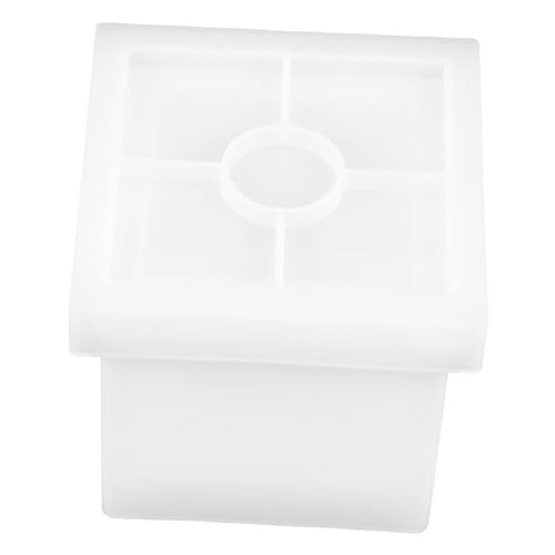 HOMSFOU 1 Satz DIY Silikonform Pflanzgefäß Gießform mit Untersetzer für Anfänger und Profis Einfaches Entformen und Reinigen Handarbeiten von HOMSFOU