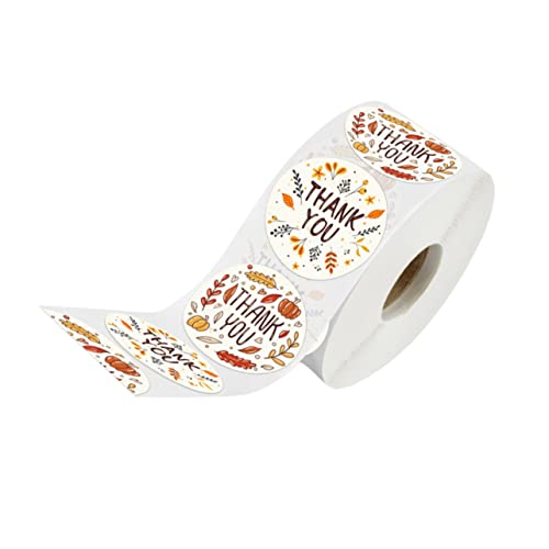 HOMSFOU 1 Satz Danke Aufkleber Selbstklebende Verpackungsetiketten Für Briefumschläge Und Dekoration Für Feiern Und Events Hochwertige Papiermaterialien Für Kuchen Und 500 Stück von HOMSFOU