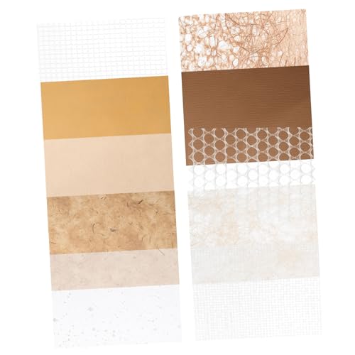 HOMSFOU 1 Satz Dekorative Handwerks Papiere Für Scrapbooking Mischpapier Für Diy Tagebuch Und Bastelarbeiten Für Scrapbooking Und Anfänger 10 Blatt von HOMSFOU