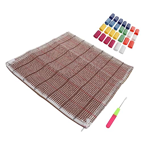 HOMSFOU 1 Satz Diy Cartoon Embroidery Kissenbezug Material Kit für Sofa Dekoration und Langlebig für Anfänger und Bastler von HOMSFOU