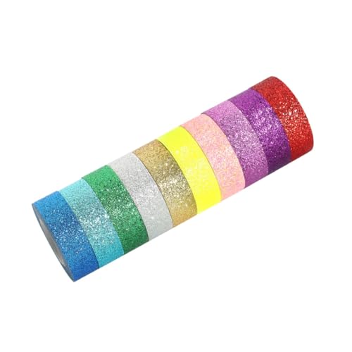 HOMSFOU 1 Satz Diy Glitzer Tape Teiliges Dekoratives Klebeband für Basteln Geschenkverpackung und Projekte und Glitzernd Einfach Entfernen für Home Decor und Bürobedarf von HOMSFOU