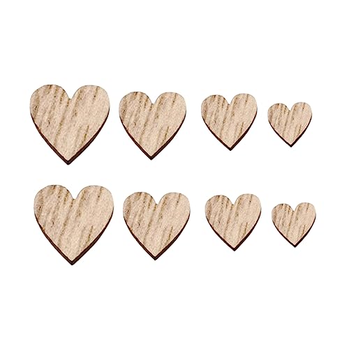 HOMSFOU 1 Satz Diy Holzherzen Natürlichem Holz Handgemachte Dekorationen Für Projekte Für Feiertagsdekorationen À 200 Stück von HOMSFOU