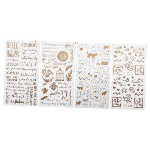 HOMSFOU 1 Satz Diy Kristall Epoxy Aufkleber Transparente Selbstklebende Dekorationssticker Für Kreative Bastelprojekte Füllmaterialien Für Scrapbooking Und Mehr 12 Stück von HOMSFOU