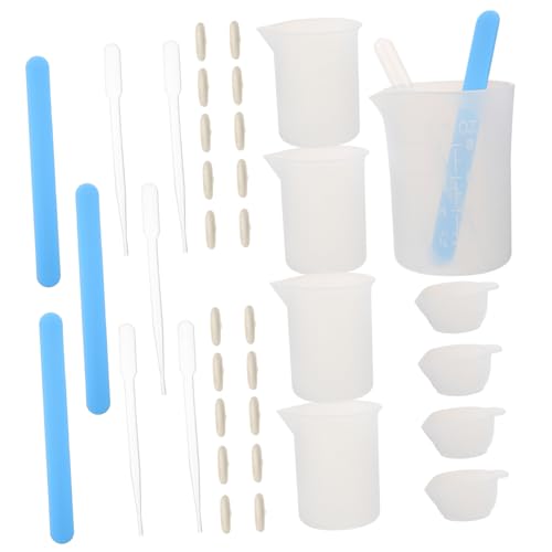 HOMSFOU 1 Satz Diy Messbecher Set Teiliges Epoxidharz Gieß und Mischwerkzeug für Resin Kunsthandwerk Einfach zu Reinigen und Langlebig für Bastelprojekte und Laboranwendungen HOMSFOU 1 Satz Diy Messbecher Set Teiliges Epoxidharz Gieß und Mischwerkzeug für Resin Kunsthandwerk Einfach zu Reinigen und Langlebig für Bastelprojekte und Laboranwendungen von HOMSFOU