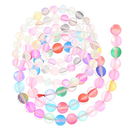 HOMSFOU 1 Satz Diy Nachtleuchtende Kristallperlen Halskette Stränge Mattierte Farbige Beads Schmuckherstellung Spacer Beads Für Armbänder 2saiten von HOMSFOU