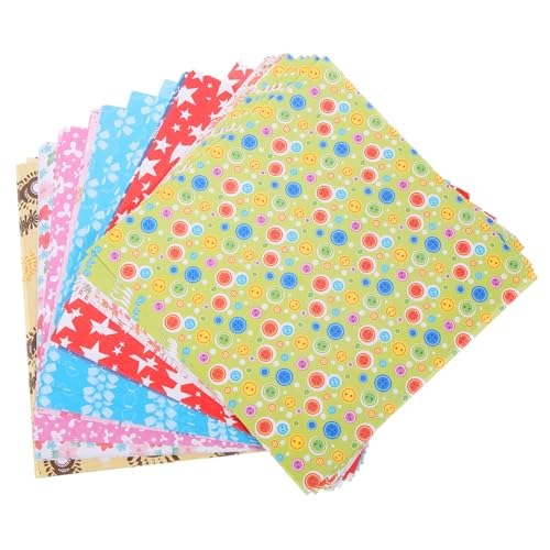 HOMSFOU 1 Satz Diy Origami Papier Für Buntem Quadratischem Papier Zufällige Designs Für Bastelprojekte Für Schulprojekte Und Familienaktivitäten 72 Stück von HOMSFOU
