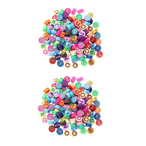 HOMSFOU 1 Satz Diy Polymer Clay Buchstabenperlen Für Armbänder Mischfarben Bastelmaterialien Für Schmuckherstellung Flexible Perlen Für Armbänder 200 Stück HOMSFOU 1 Satz Diy Polymer Clay Buchstabenperlen Für Armbänder Mischfarben Bastelmaterialien Für Schmuckherstellung Flexible Perlen Für Armbänder 200 Stück von HOMSFOU