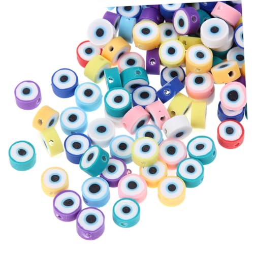 HOMSFOU 1 Satz Diy Polymer Clay Eye Beads Spacer Perlen für Armbänder Ohrringe und Bastelprojekte und Geruchsfrei von HOMSFOU
