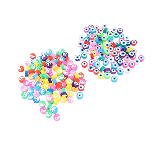 HOMSFOU 1 Satz Diy Polymer Clay Perlen Bunte Schmuckperlen Für Armbänder Und Für Kreative Bastelprojekte Und Vielseitige Verwendungsmöglichkeiten 200 Stück von HOMSFOU