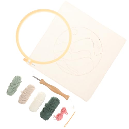 HOMSFOU 1 Satz Diy Punch Needle Kit Handarbeitsmaterial für Anfänger mit Stickrahmen Holz Punch Nadel und Buntem Garn für Kreative Projekte und Gemeinsames Basteln HOMSFOU 1 Satz Diy Punch Needle Kit Handarbeitsmaterial für Anfänger mit Stickrahmen Holz Punch Nadel und Buntem Garn für Kreative Projekte und Gemeinsames Basteln von HOMSFOU