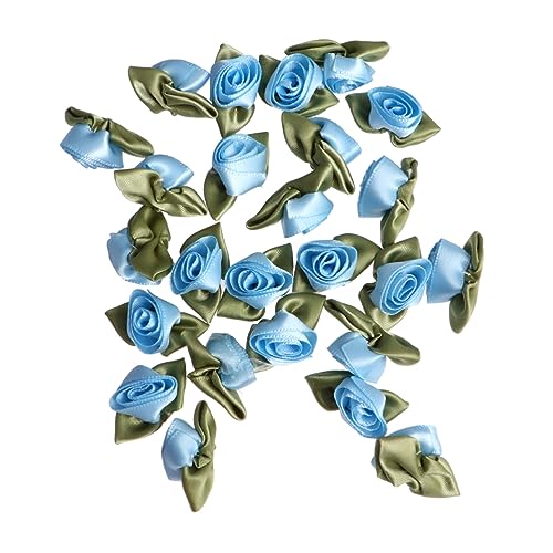 HOMSFOU 1 Satz Diy Satinband Doppelfarbige Tulpenblüten für Kleidung Karten und Handwerksprojekte Blau von HOMSFOU