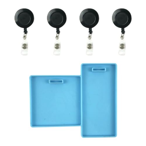 HOMSFOU 1 Satz Diy Silikon Ausweis Halter Form Set für Namensschilder Teiliges Set für Gestaltung Einfach zu Reinigen und Tragbar für Büro und Veranstaltungen von HOMSFOU
