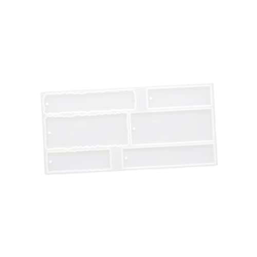 HOMSFOU 1 Satz Diy Silikon Lesezeichenform Irreguläre Gießform für Lesezeichen mit Schnüren für Individuell Gestaltete Handwerksprojekte und von HOMSFOU