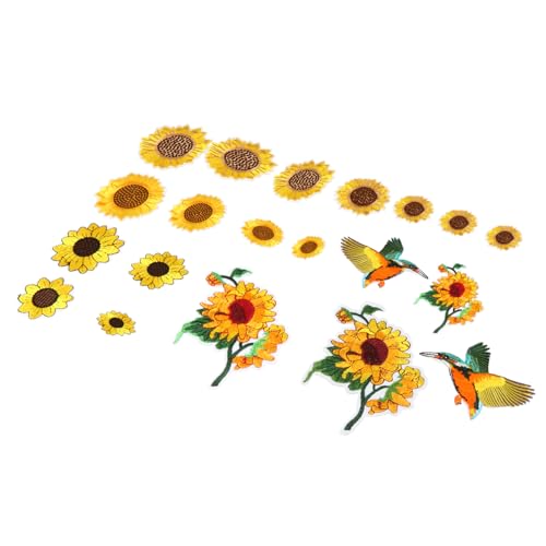 HOMSFOU 1 Satz Diy Sonnenblume Aufbügelflicken Patches Für Kleidung Taschen Reparieren Und Personalisieren Um Ihren Stil Auszudrücken 20 Stück HOMSFOU 1 Satz Diy Sonnenblume Aufbügelflicken Patches Für Kleidung Taschen Reparieren Und Personalisieren Um Ihren Stil Auszudrücken 20 Stück von HOMSFOU