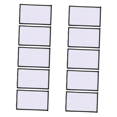 HOMSFOU 1 Satz Diy Sublimations Patches Zum Aufbügeln Für Hüte Kleidung Taschen Rucksäcke Weiße Leere Flicken Für Designs Und Reparaturen Einfach Zu Verwenden 10 Stück von HOMSFOU