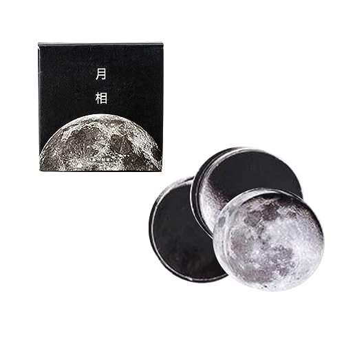 HOMSFOU 1 Satz Diy Washi Tape mit Mondphasen Muster für Scrapbooking Journale Planer und Handwerke Nahtloses Klebeband Schwarz für Schule Büro und Partys von HOMSFOU