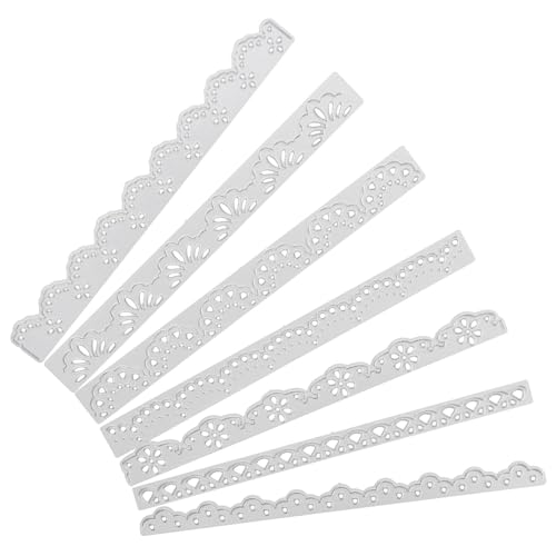 HOMSFOU 1 Satz Diy-schablone Aus Kohlenstoffstahl Schneiden Stanzteile Für Scrapbooking Schnitte Sterben Stanzungen Schmuckzubehör Stanzform Für Handwerk Silver 7 Stück von HOMSFOU