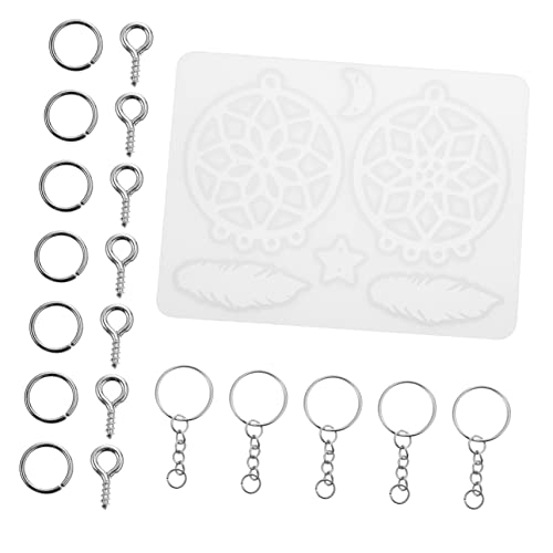 HOMSFOU 1 Satz Dream Catcher Silikonform Epoxidharz Gießform für Teilig Einfach zu Bedienen für Diy Dekoration und Flexibel und Transparent von HOMSFOU
