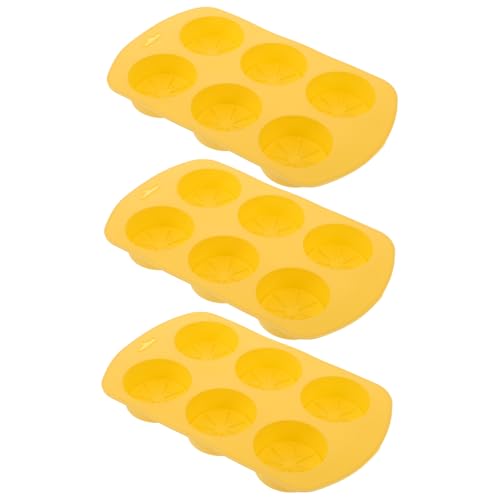 HOMSFOU 1 Satz Duftkerzenform Formen Für Kerzen Zitronenform Herstellung Einzigartige Harzformen Zitronenscheibenförmige Formen Form Für Diy-liebhaber Diy Formen Kieselgel Gelb 3 Stück von HOMSFOU
