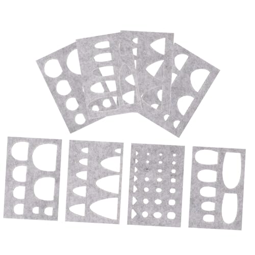 HOMSFOU 1 Satz Einzigartige Filzschablonen für Nadelfilz Diy Bastelset mit Verschiedenen Formen für Tierohren Augen und Praktische und Langlebige Filzvorlagen für Projekte von HOMSFOU
