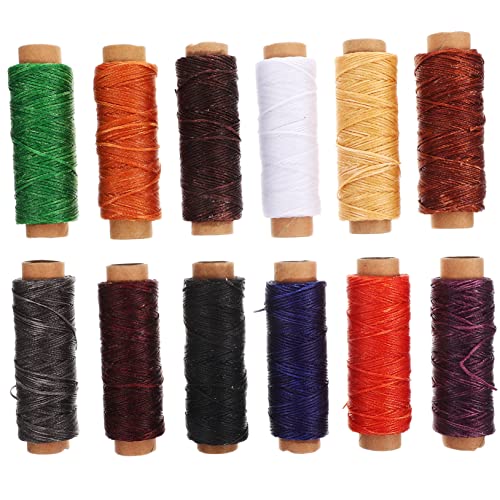 HOMSFOU 1 Satz Farben Wachsgarn Set Für Diy Näharbeiten Nähzubehör Für Zuhause Für Kleidung Quilten Und Handarbeiten Langlebig Und Einfach Zu Verwenden 12rollen von HOMSFOU