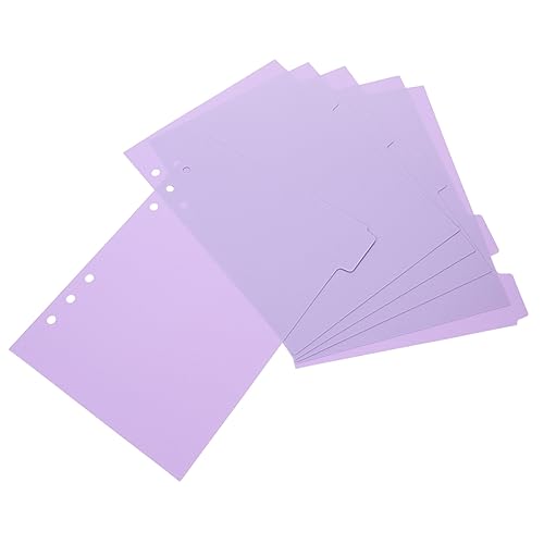 HOMSFOU 1 Satz Farbige Ordnertrennblätter Teiliges Für Ringbuch Und Notizbuch Langlebig Bruchsicher Für Dokumentenorganisation Und Schnelle Auffindung Vielseitig Einsetzbar 6 Stück HOMSFOU 1 Satz Farbige Ordnertrennblätter Teiliges Für Ringbuch Und Notizbuch Langlebig Bruchsicher Für Dokumentenorganisation Und Schnelle Auffindung Vielseitig Einsetzbar 6 Stück von HOMSFOU